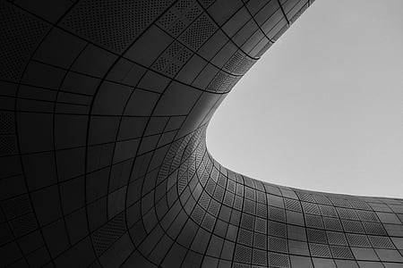 black, curves, lines, dark, architecture, design thumbnail