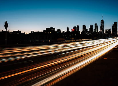 time lapse photography of street thumbnail
