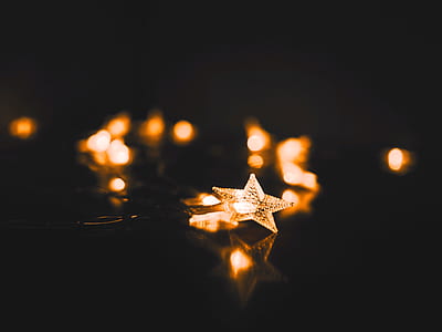 shallow focus photography of star string lights thumbnail