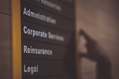 Administration Corporate Services Reinsurance Legal Labeled Board thumbnail