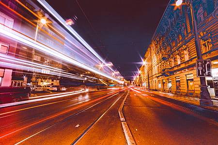 Busy City Streets at Night thumbnail