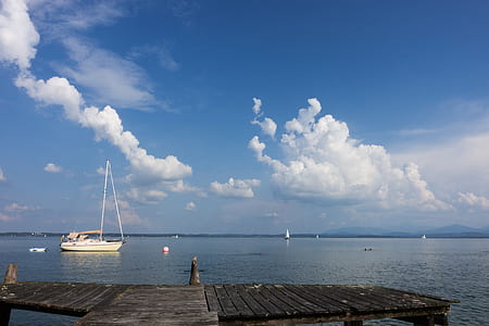 body of water under blue sky during daytime thumbnail