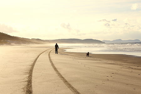 man standing in seashore thumbnail