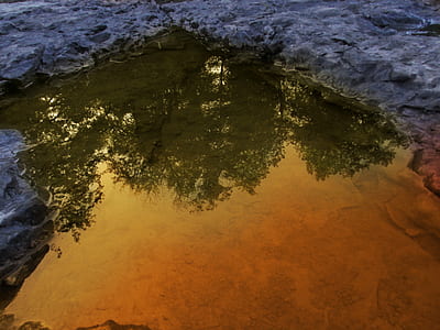 body of water near rock formation thumbnail