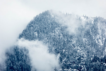 aerial photo of snow covered mountain thumbnail