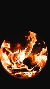 dark, fire, orange, flame thumbnail