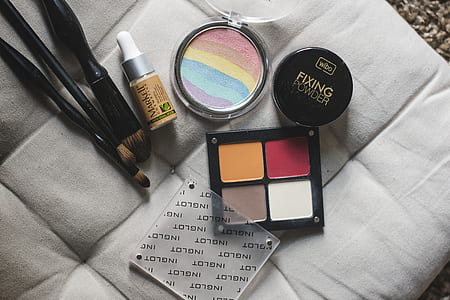 closeup photo of several cosmetic products thumbnail