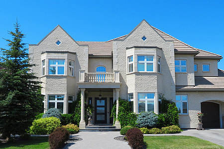white concrete 2-story house thumbnail