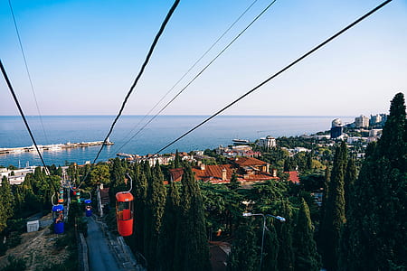 sea, road, landscape, sky thumbnail
