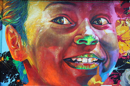 graffiti painting of a boy thumbnail