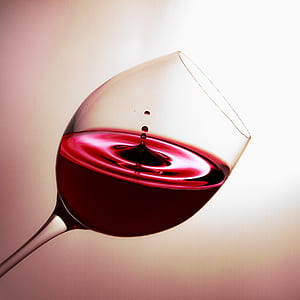 clear wine glass with red wine thumbnail