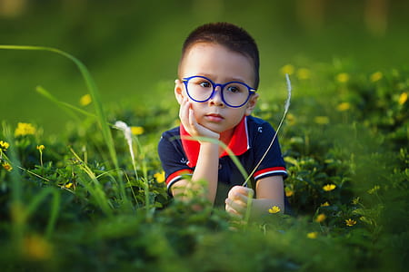 boy's blue and red polo shirt thumbnail