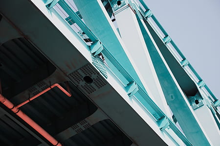 low angle photography of white concrete building thumbnail