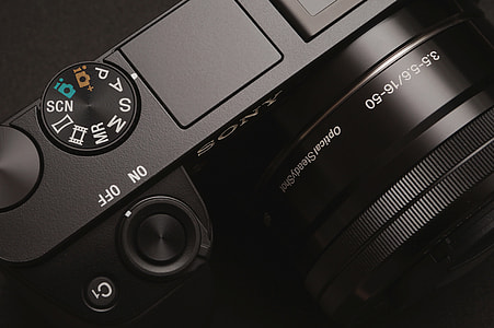 close view of black compact camera thumbnail