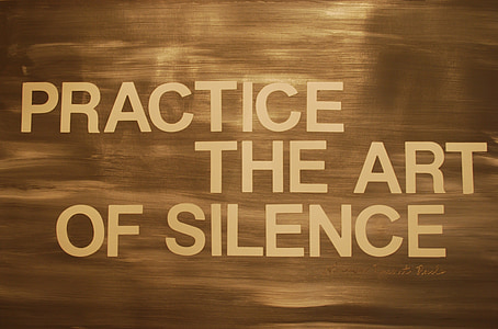 practice the art of silence text thumbnail