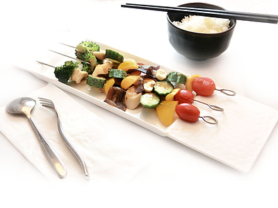 Vegetable, Grilled Vegetable Skewers thumbnail