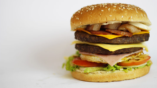 close-up photography of cooked cheeseburger thumbnail