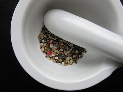 white ceramic mortar and pestle thumbnail