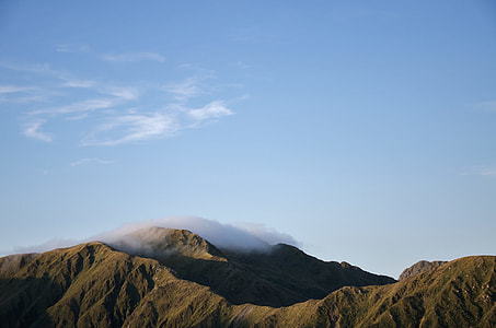 landscape photography of green plants covered mountains thumbnail