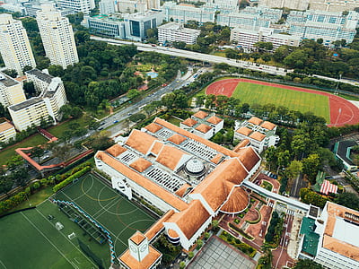 top view photography of city thumbnail