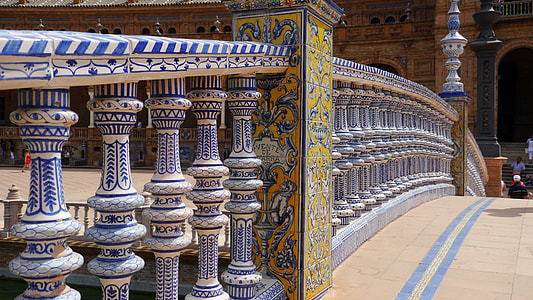 white and blue concrete balusters thumbnail