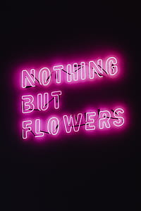 Nothing But Flowers Glowing Neon thumbnail