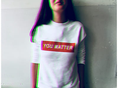 woman in white T-shirt thumbnail