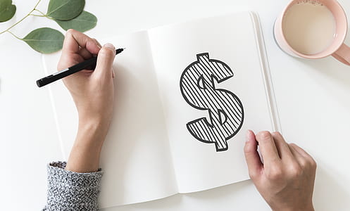 person drawing a dollar sign thumbnail