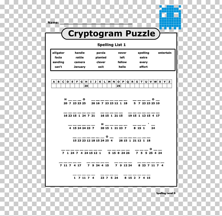 Spelling Cryptogram Puzzle Term glance, Term PNG clipart picture relating to Cryptogram Puzzles Printable named Spelling Cryptogram Puzzle Phrase appear, Term PNG clipart