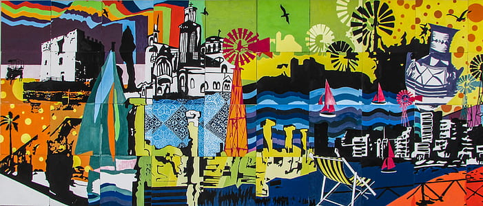 high-rise buildings painting thumbnail