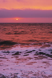 landscape of ocean during dusk thumbnail