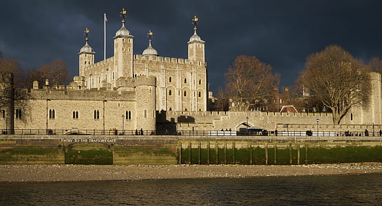 gothic palace under nimbus clouds thumbnail