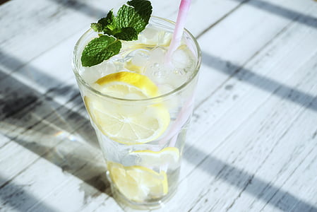 drinking glass with citrus thumbnail