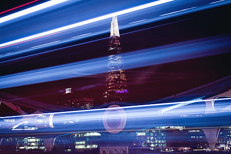 High-rise Building during Nighttime thumbnail