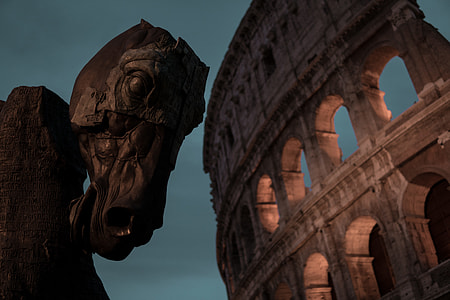 low angle photo of Colosseum, Rome thumbnail