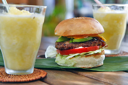 hamburger beside shake thumbnail