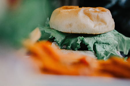 selective focus photograph of burger thumbnail