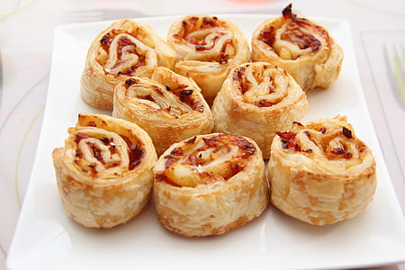 baked cake on white plate thumbnail