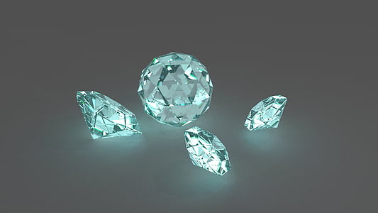 four clear gemstone illustration thumbnail