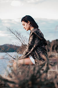 Woman Wearing Hooded Jacket thumbnail