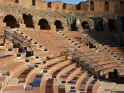 View of the Roman Theatre of Benevento, Italy thumbnail