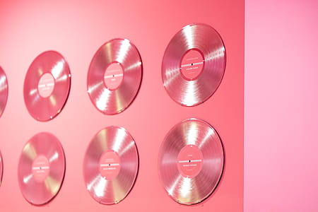 vinyl records on wall thumbnail