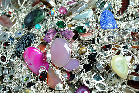 assorted-colored gemstone accessory lot thumbnail