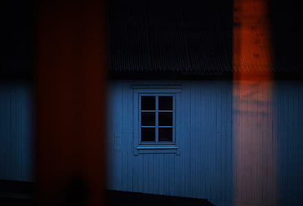 shed, window, dark, night thumbnail