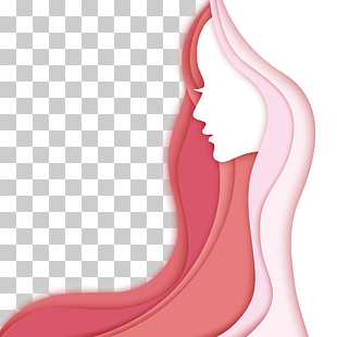 Beauty Parlour Barber, Long-haired beauty, woman's profile photo logo PNG clipart