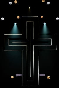 white and yellow LED light and cross thumbnail