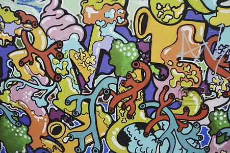 multicolored abstract wall art thumbnail