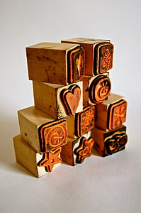brown wooden stamps thumbnail