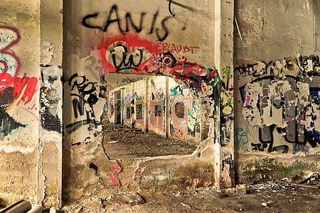 graffiti art on concrete wall thumbnail
