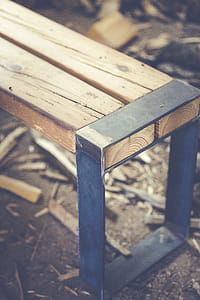 Brown Wooden Chair on Dried Leaves thumbnail